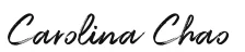 Firma de Carolina Chao